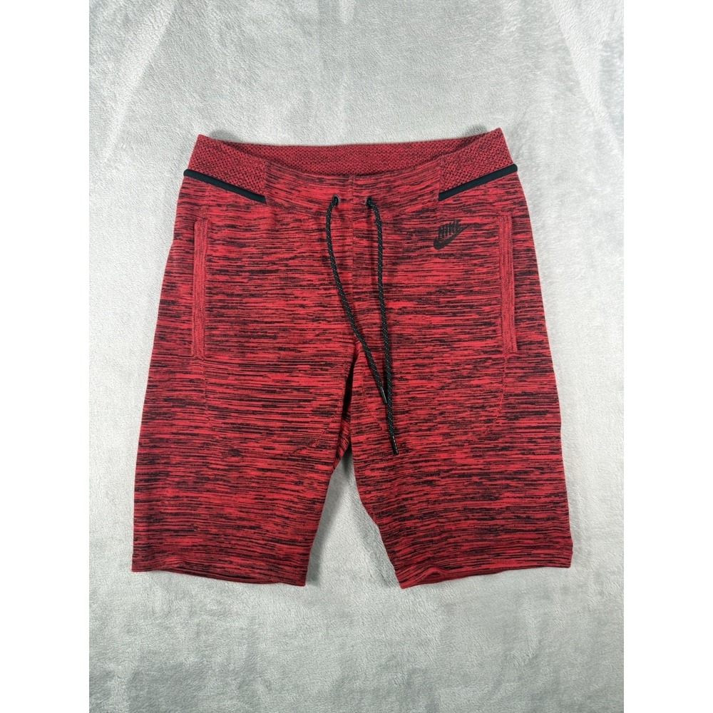 Nike Sportswear Tech Knit Shorts Mens Small Red Athletic 728675